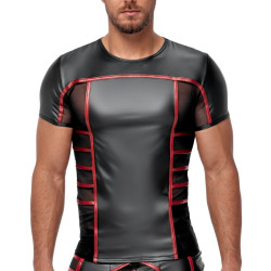 NEK T-shirt TOP ORMETO Noir-Rouge